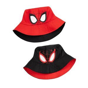 Spider-Man Boys Reversible Bucket Hat / Red/Black